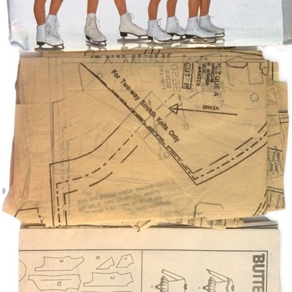 Butterick Sewing Pattern #3650 Girl’s Dance Skate Costume Size 7-9-10 - EUC - Picture 4 of 6
